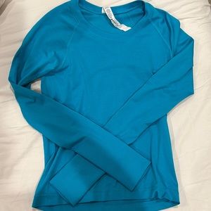 Lululemon Swiftly Tech Long Sleeve 2.0 Turquoise Tide Size 6
